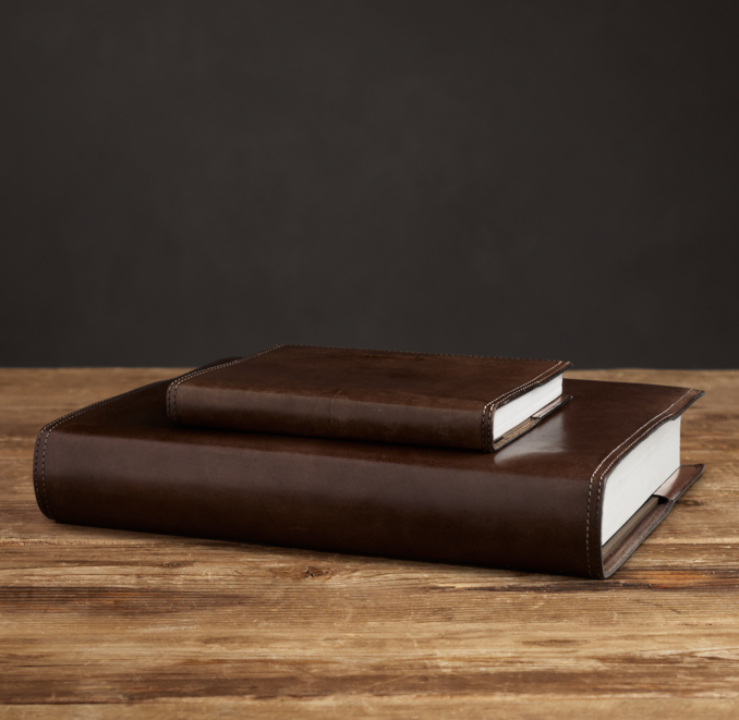 Artisan Leather Photo Journals Chocolate