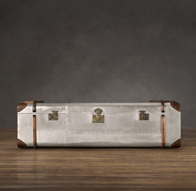 Richard's Polished Aluminum Trunk Coffee Table Extra-Large