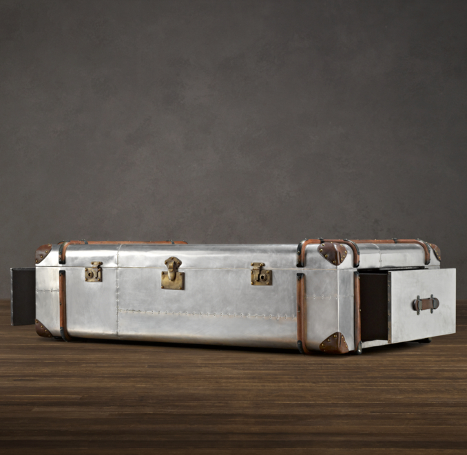 Richards' Metal Trunk Coffee Table