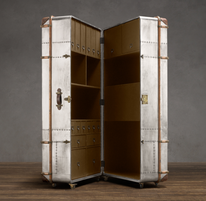 Richards' Metal Secretary Trunk