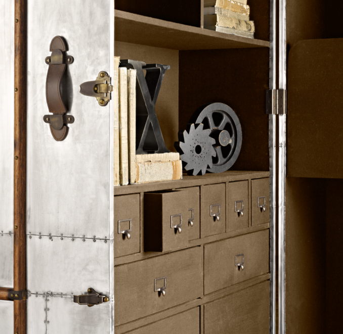 Richards' Metal Secretary Trunk