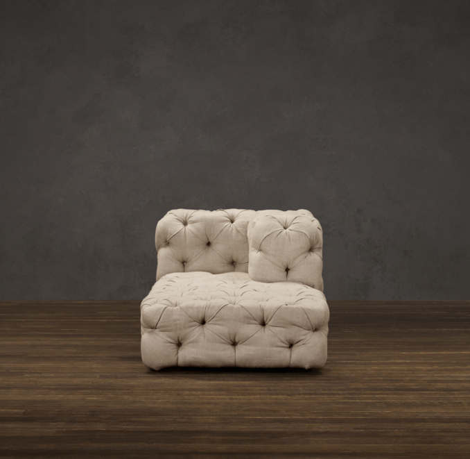 Soho Tufted Upholstered Right-Arm Chaise
