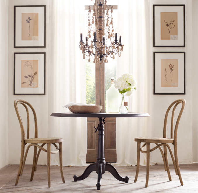 40" 18th C. French Tilt-Top Brasserie Table