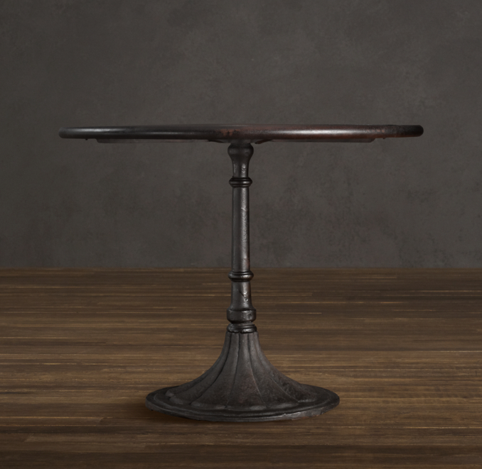 30" 20th C. Chrysanthemum Brasserie Table