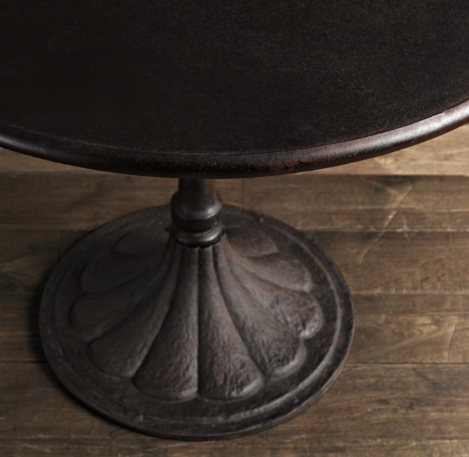 40" 20th C. Chrysanthemum Brasserie Table