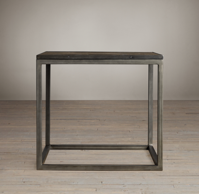 Metal Parquet Side Table