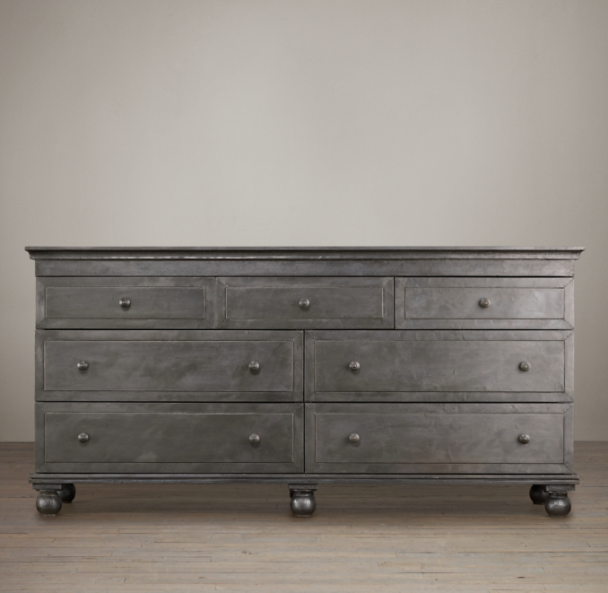 Zinc 7-Drawer Dresser