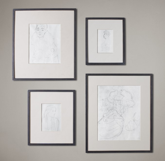 Black Metal Gallery Frames - Narrow