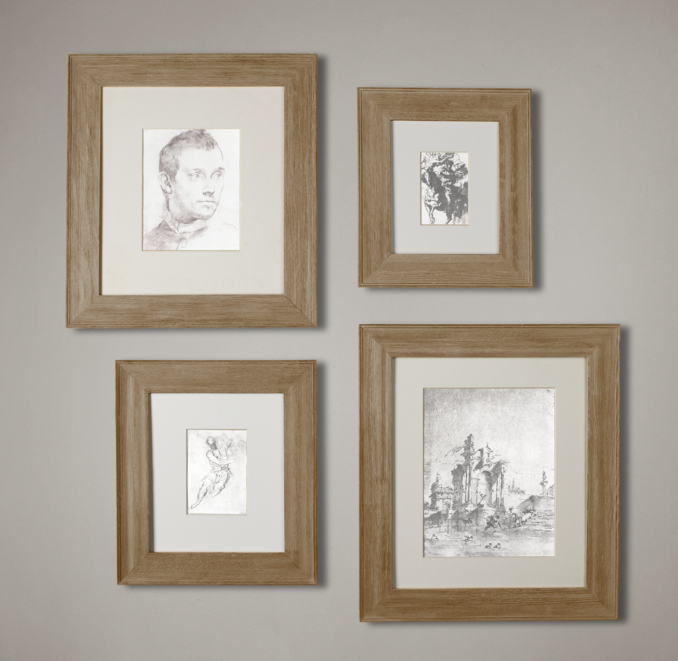 Weathered Oak Gallery Frames - Wide