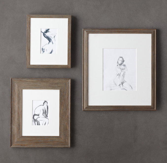 Weathered Oak Gallery Frame Collection
