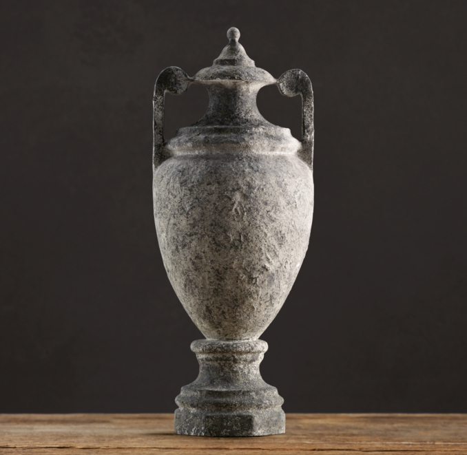 Weathered Stone Greek Urn