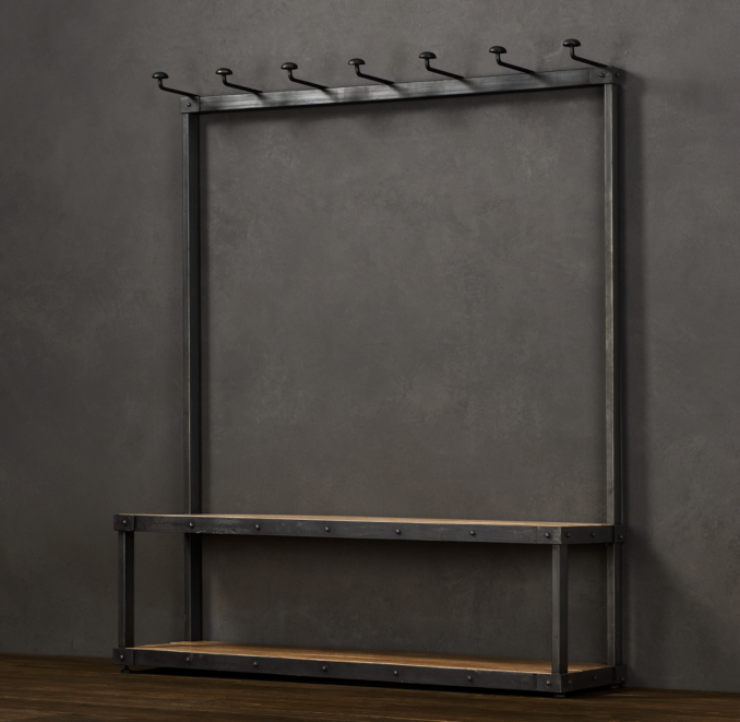 Coat Rack Bench 5'
