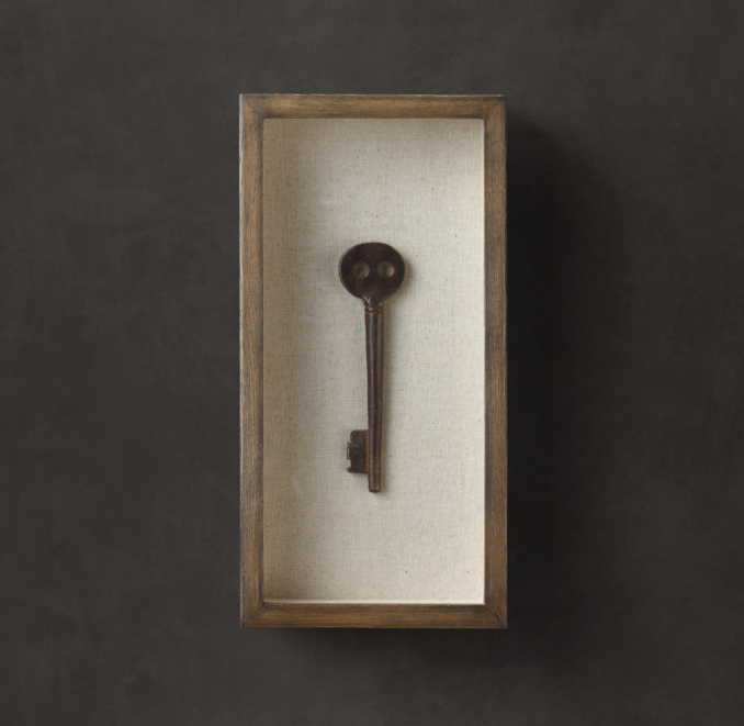 Shadowboxed Vintage Key 1