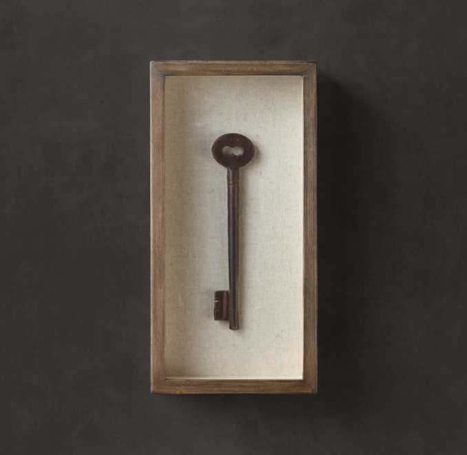 Shadowboxed Vintage Key 2