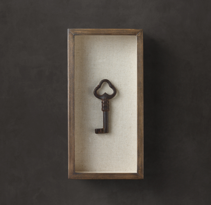 Shadowboxed Vintage Key 3