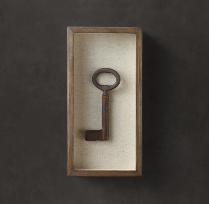 Shadowboxed Vintage Key 4