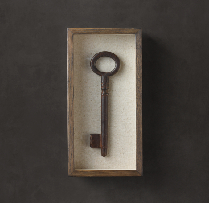 Shadowboxed Vintage Key 6
