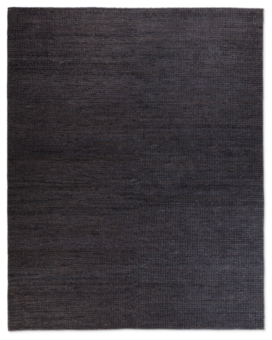 Hand-Braided Jute Rug - Charcoal