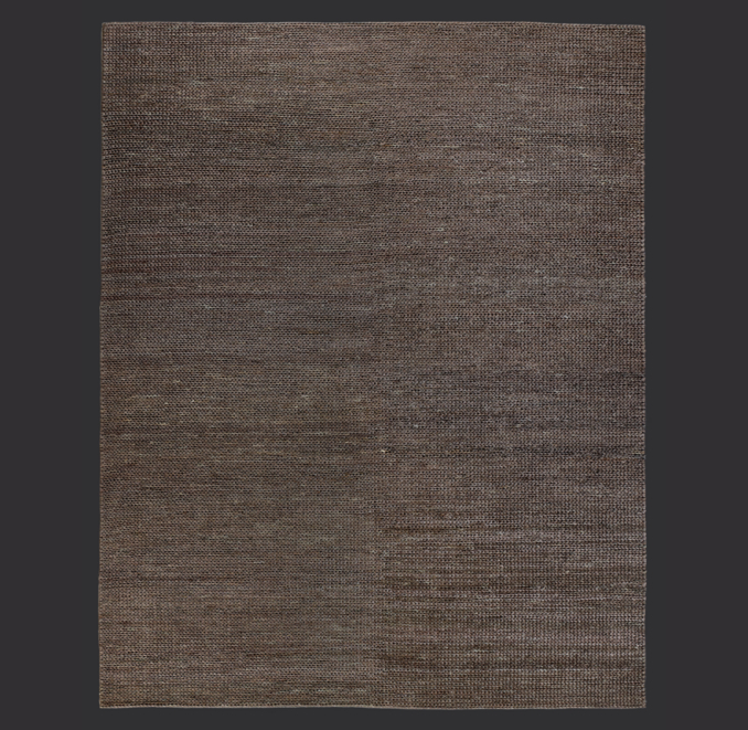 Hand-Braided Jute Rug Swatch - Chocolate
