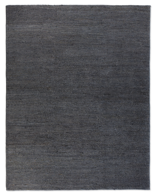 Hand-Braided Jute Rug - Navy