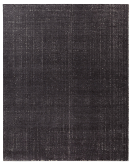 Distressed Wool Rug - Charcoal