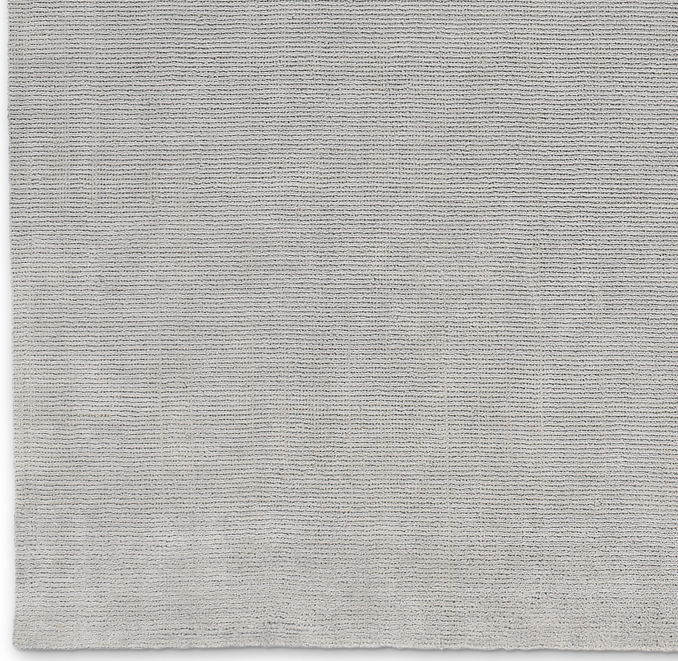 Distressed Wool Rug Swatch - Silver