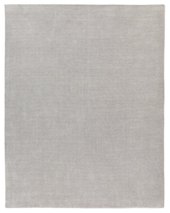Distressed Wool Rug - Silver