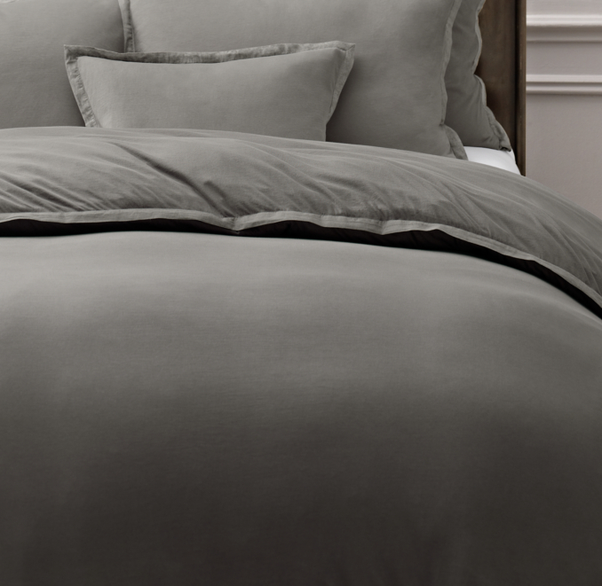 Vintage-Washed Jersey Duvet Cover