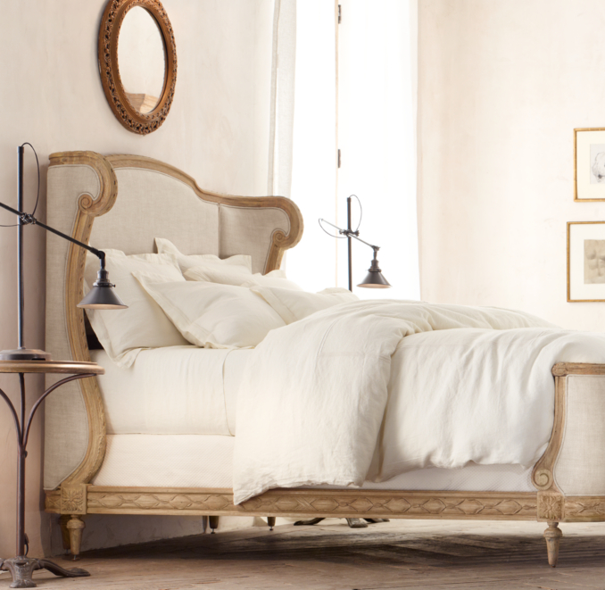 Stonewashed Belgian Linen Satin Stitch Bedding Collection