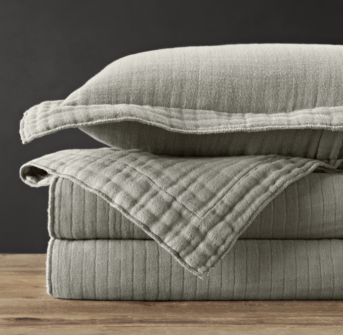 Triple Gauze Cotton Coverlet Sham