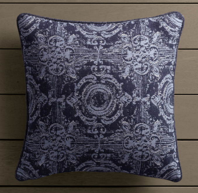 Perennials® Côte d'Azur French Multi-Tile Pillow Cover  Navy