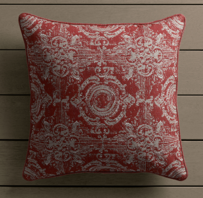 Perennials® Côte d'Azur French Multi-Tile Pillow Cover Poppy