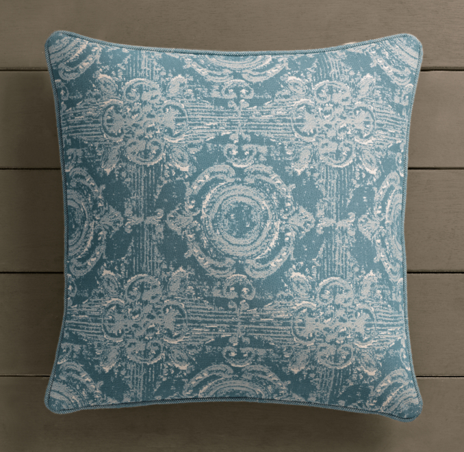 Perennials® Côte d'Azur French Multi-Tile Pillow Cover Peacock