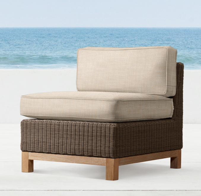 Malibu Armless Chair Cushion