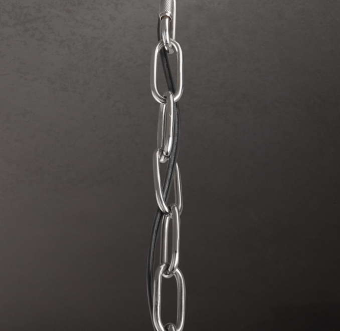 Victorian Hotel Pendant Polished Nickel Extension Chain