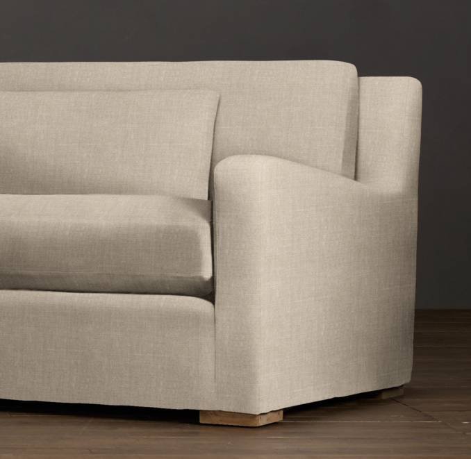 7' Belgian Slope Arm Upholstered Sleeper Sofa