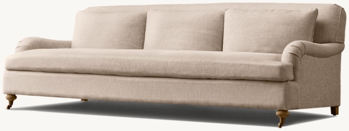 9' Belgian Classic Roll Arm Upholstered Sofa