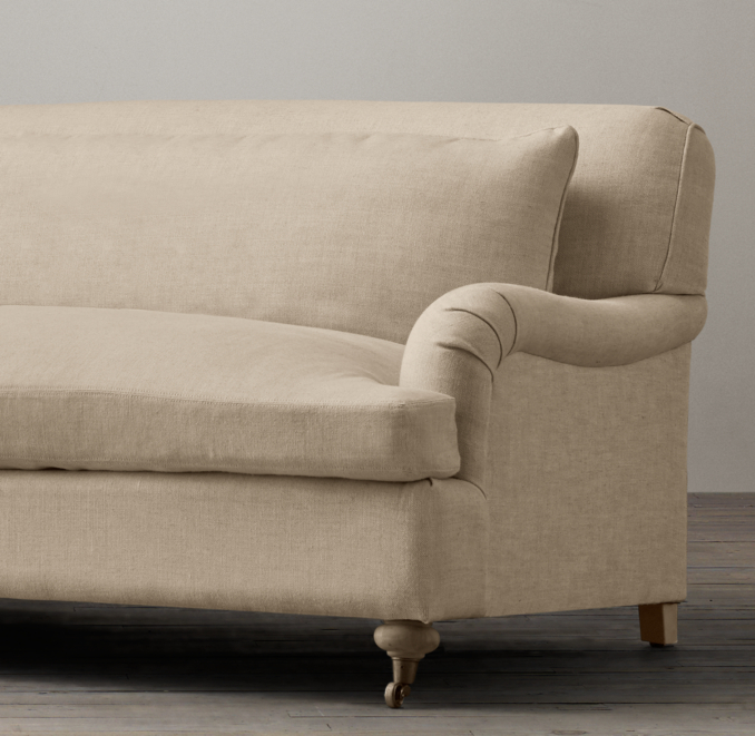 5' Belgian Classic Roll Arm Upholstered Sofa
