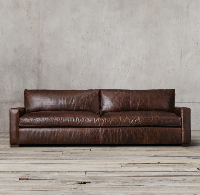 8' Belgian Track Arm Upholstered Sofa