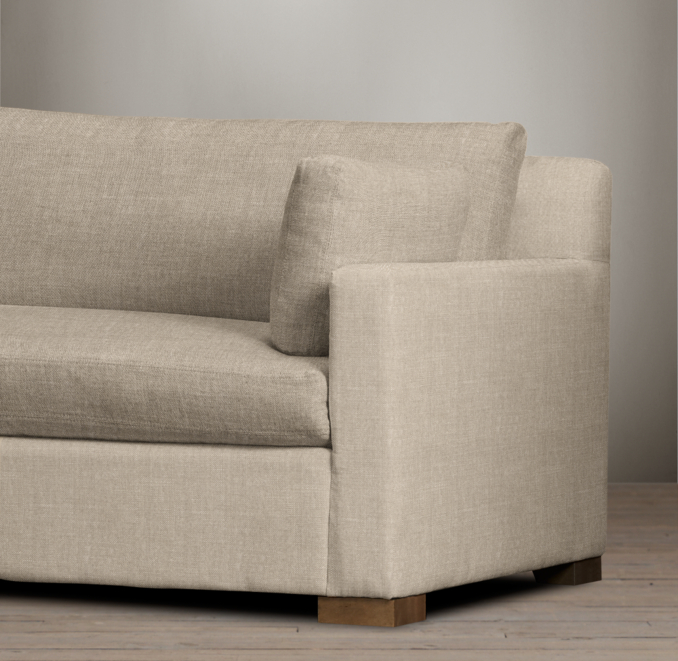 9' Belgian Track Arm Upholstered Sofa