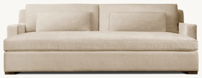 Belgian Track Arm Upholstered Daybed Sofa