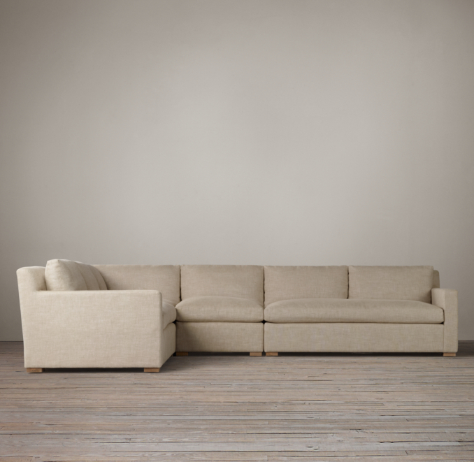 Belgian Track Arm Upholstered L-Sectional