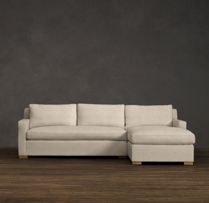 Belgian Track Arm Upholstered Sofa Chaise Sectionals