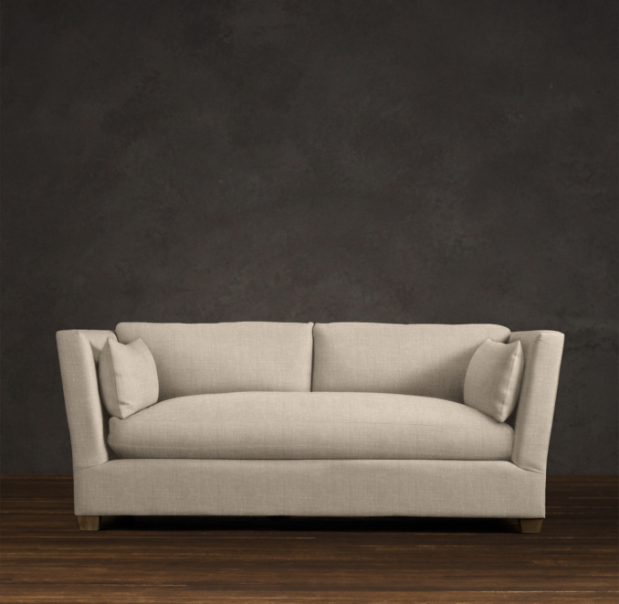 6' Belgian Shelter Arm Upholstered Sofa
