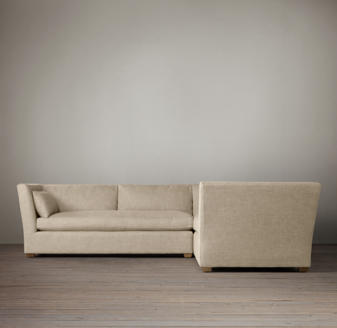 Belgian Shelter Arm Upholstered Corner Sectional