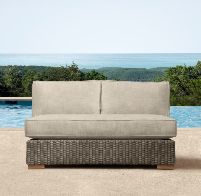 50" Biscayne Armless Sofa Cushion