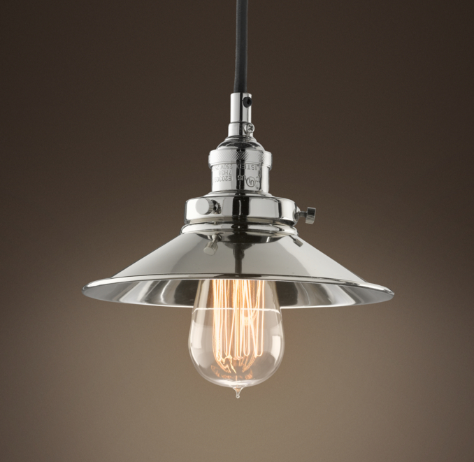 Metal Filament 7½ Pendant Polished Nickel