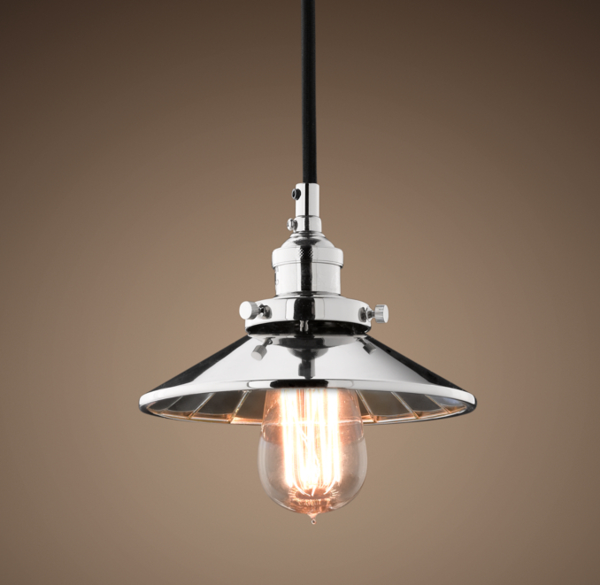 Reflector Filament 7½ Pendant Polished Nickel