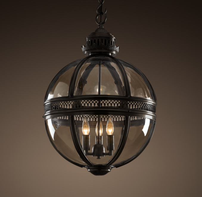 Victorian Hotel Pendant Bronze