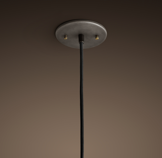 Clear Glass Funnel Filament Pendant